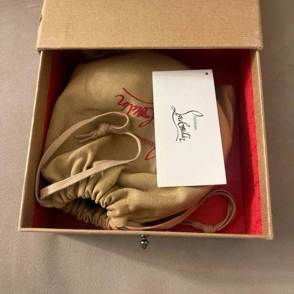 Christian Louboutin Loubi Spike glitter Belt UNISEX - Picture 9 of 9